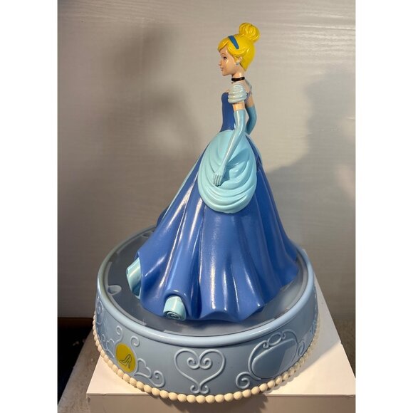Disney Cinderella Coin Bank Musical Lighted Rotating Figurine 11" - Picture 6 of 11